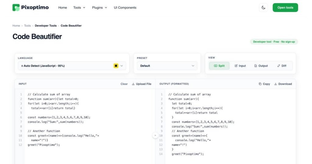 Code Beautifier