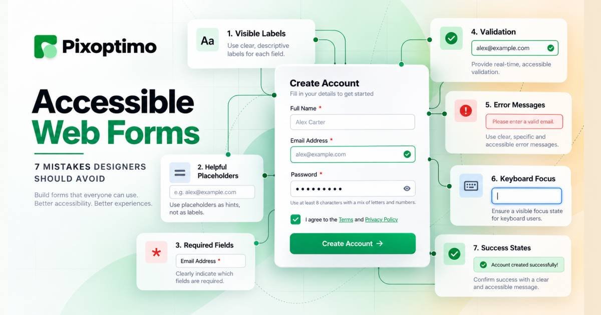 Accessible Web Forms: 7 Mistakes Designers Should Avoid